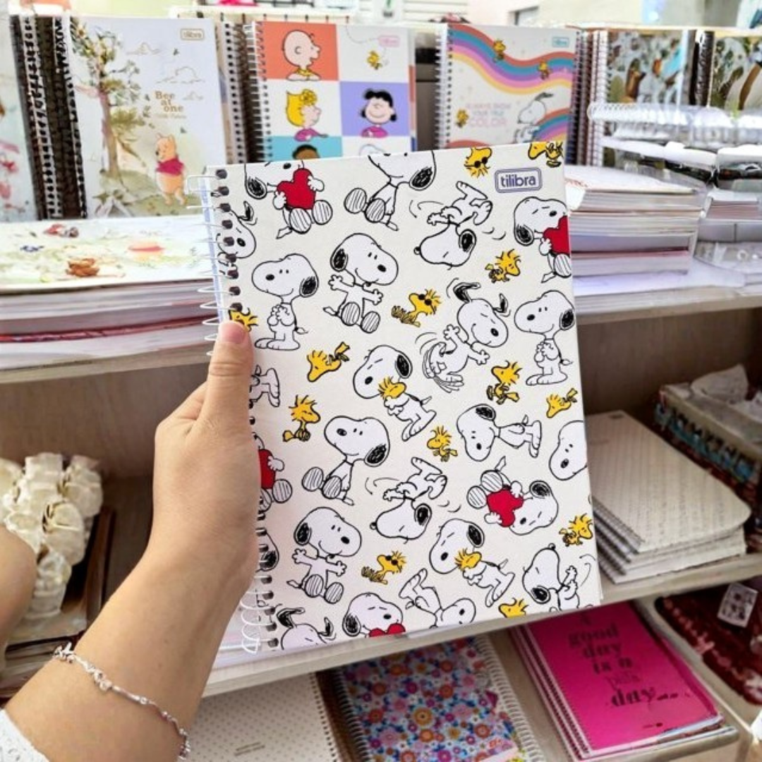 Caderno Espiral Snoopy