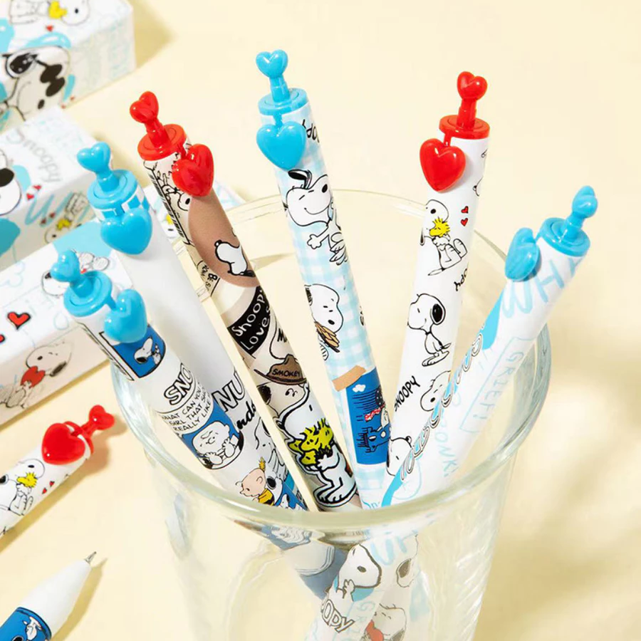 Kit 6 Canetas Snoopy