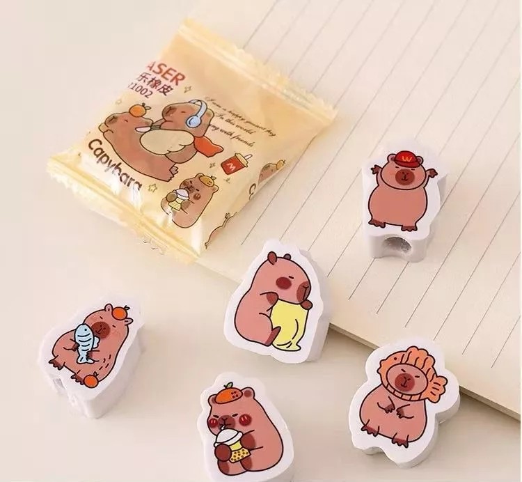 Borracha Fantasia Mini Livros/Lapis