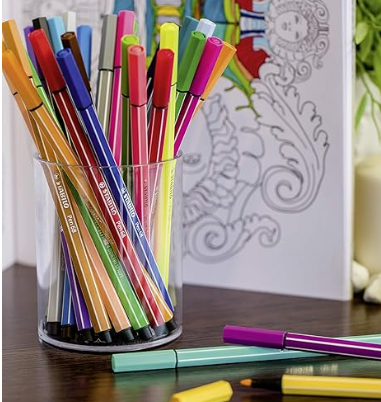 Caneta Hidrográfica Pen 68 Estojo com 15 Cores