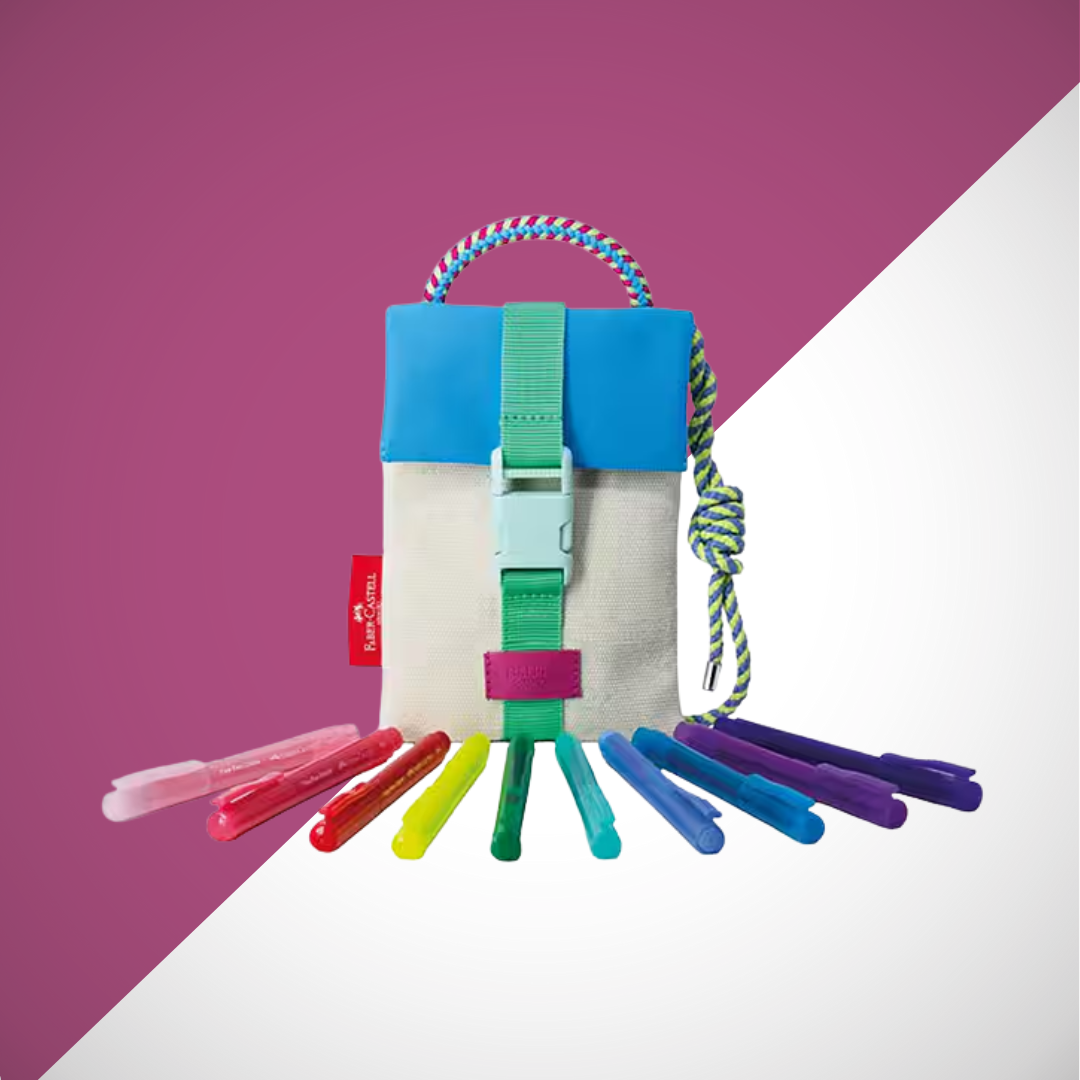 Kit Caneta hidrográfica Fine Pen 10 Cores + Shoulder Bag - Faber-Castell