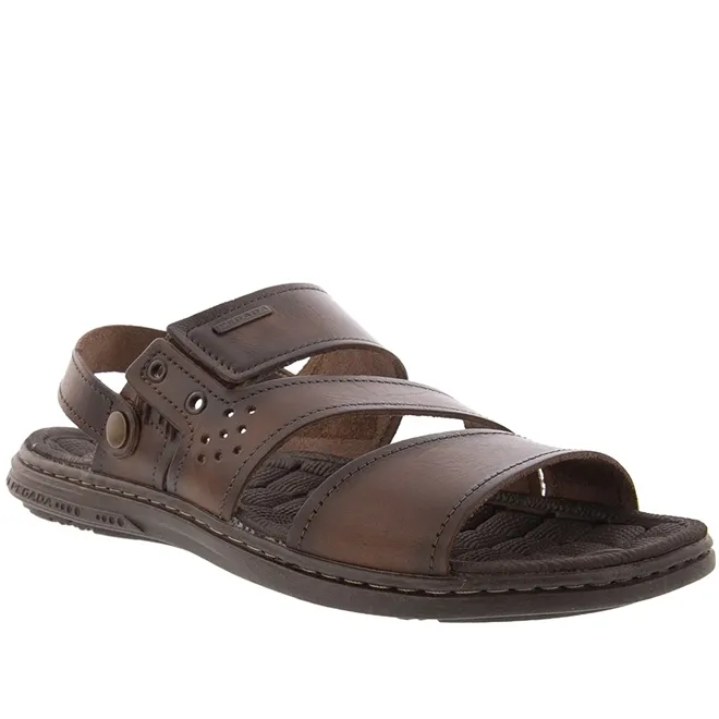 Sandália Pegada Anilina Perfuros Couro 